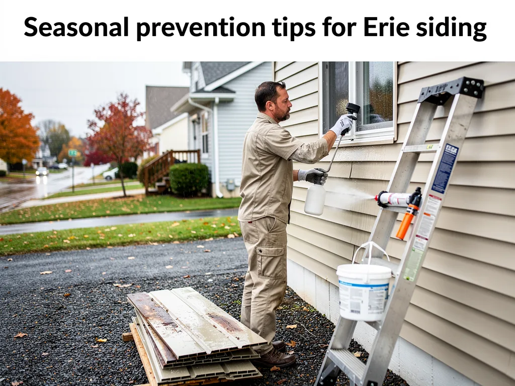 Seasonal prevention tips for Erie siding